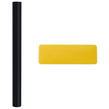 vidaXL Στατική Μεμβράνη Παράθυρου Μαύρο 90 x 1000 cm PVC