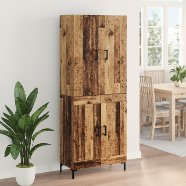 vidaXL Highboard Παλιό Ξύλο 69,5x34x180cm Επεξεργασμένο Ξύλο 1 τεμ.