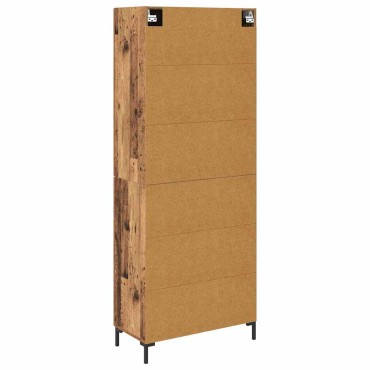 vidaXL Highboard Παλιό Ξύλο 69,5x34x180cm Επεξεργασμένο Ξύλο 1 τεμ.