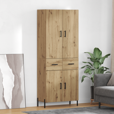 vidaXL Highboard Artisan Oak 69,5x34x180cm Επεξεργασμένο Ξύλο 1 τεμ.