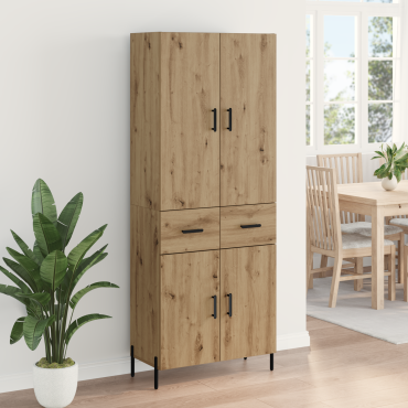 vidaXL Highboard Artisan Oak 69,5x34x180cm Επεξεργασμένο Ξύλο 1 τεμ.