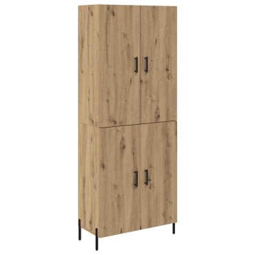 vidaXL Highboard Artisan Oak 69,5x34x180cm Επεξεργασμένο Ξύλο 1 τεμ.
