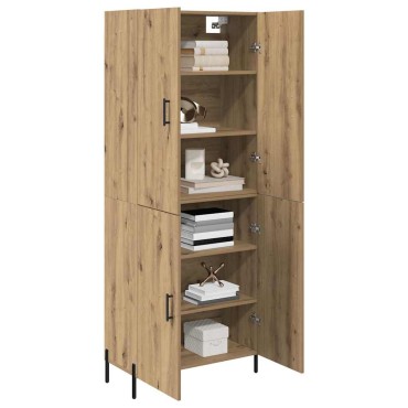 vidaXL Highboard Artisan Oak 69,5x34x180cm Επεξεργασμένο Ξύλο 1 τεμ.