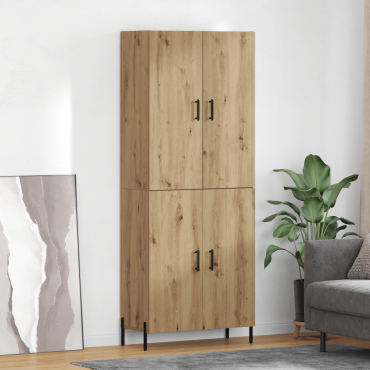 vidaXL Highboard Artisan Oak 69,5x34x180cm Επεξεργασμένο Ξύλο 1 τεμ.