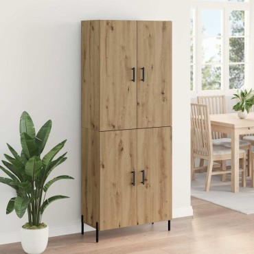 vidaXL Highboard Artisan Oak 69,5x34x180cm Επεξεργασμένο Ξύλο 1 τεμ.