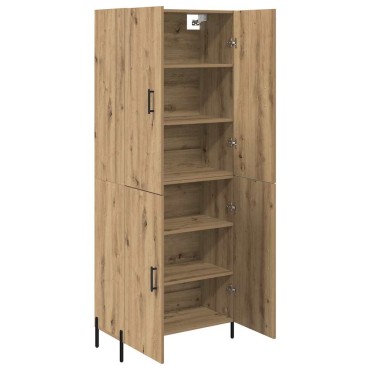 vidaXL Highboard Artisan Oak 69,5x34x180cm Επεξεργασμένο Ξύλο 1 τεμ.