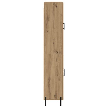 vidaXL Highboard Artisan Oak 69,5x34x180cm Επεξεργασμένο Ξύλο 1 τεμ.