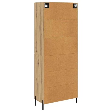 vidaXL Highboard Artisan Oak 69,5x34x180cm Επεξεργασμένο Ξύλο 1 τεμ.