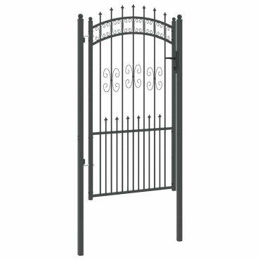 vidaXL Πύλη Φράχτη με Στρογγυλή Κορυφή KAMPEN 103 x 175 cm Κλειδώσιμο