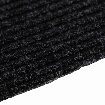 vidaXL Δερμάτινο Χαλί Ανθρακί 80x500cm ύφασμα