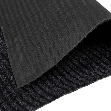 vidaXL Δερμάτινο Χαλί Ανθρακί 80x500cm ύφασμα
