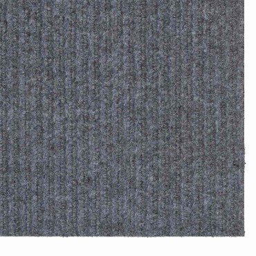 vidaXL Δερμάτινο Χαλί Ανοιχτό γκρι 100x150cm ύφασμα