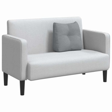 vidaXL Μαξιλάρι Πλάτης Ανοιχτό γκρι 45 x 24 x 50 εκ ύφασμα