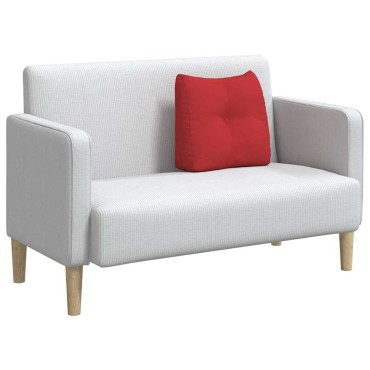 vidaXL Μαξιλάρι Πλάτης Κόκκινο 45 x 24 x 50 εκ ύφασμα