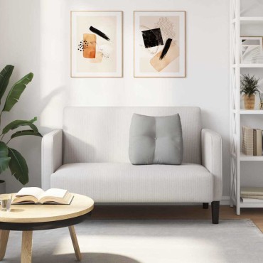 vidaXL Μαξιλάρι Πλάτης Σκίουρος Γκρί 45 x 24 x 50 εκ ύφασμα