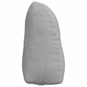 vidaXL Μαξιλάρι Πλάτης Σκίουρος Γκρί 45 x 24 x 50 εκ ύφασμα