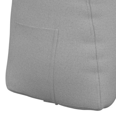 vidaXL Μαξιλάρι Πλάτης Σκίουρος Γκρί 45 x 24 x 50 εκ ύφασμα