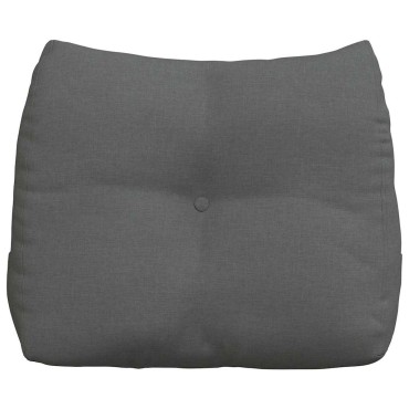 vidaXL Μαξιλάρι Πλάτης Σκούρο Γκρι 60 x 24 x 50 εκ ύφασμα
