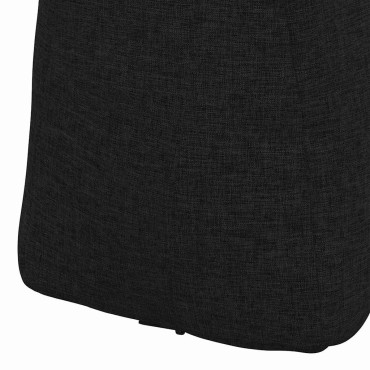 vidaXL Μαξιλάρι Πλάτης Μαύρο 60 x 24 x 50 εκ ύφασμα