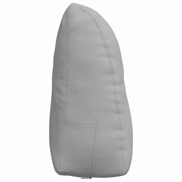 vidaXL Μαξιλάρι Πλάτης Σκίουρος Γκρί 60 x 24 x 50 εκ ύφασμα