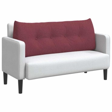 vidaXL Μαξιλάρι Πλάτης Κόκκινο 120 x 24 x 50 εκ ύφασμα