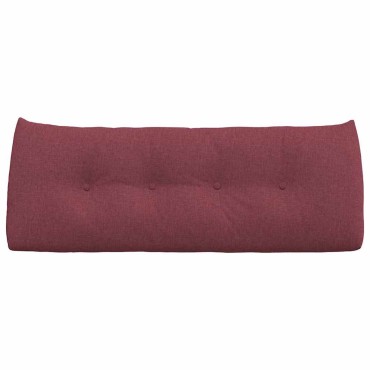 vidaXL Μαξιλάρι Πλάτης Κόκκινο 120 x 24 x 50 εκ ύφασμα