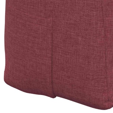 vidaXL Μαξιλάρι Πλάτης Κόκκινο 120 x 24 x 50 εκ ύφασμα