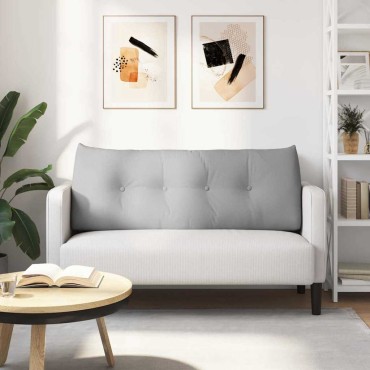 vidaXL Μαξιλάρι Πλάτης Σκίουρος Γκρί 120 x 24 x 50 εκ ύφασμα