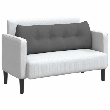 vidaXL Μαξιλάρι Πλάτης Σκούρο Γκρι 140 x 24 x 50 εκ ύφασμα