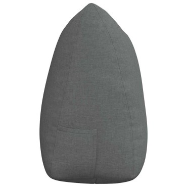 vidaXL Μαξιλάρι Πλάτης Σκούρο Γκρι 140 x 24 x 50 εκ ύφασμα