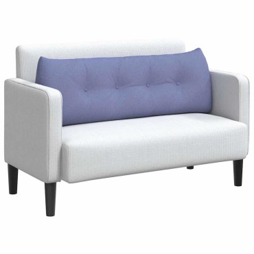 vidaXL Μαξιλάρι Πλάτης Μπλε τζην 140 x 24 x 50 εκ ύφασμα