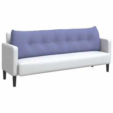 vidaXL Μαξιλάρι Πλάτης Μπλε τζην 180 x 24 x 50 εκ ύφασμα