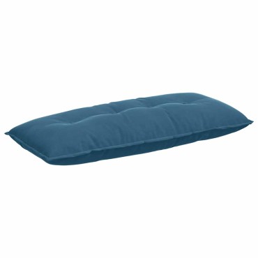 vidaXL Μαξιλάρι Πλάτης Μπλε 120 x 50 cm Υφασμάτινο Κορντουρά