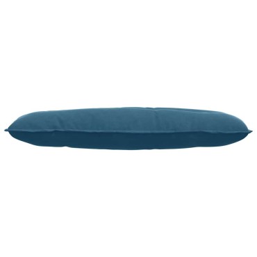 vidaXL Μαξιλάρι Πλάτης Μπλε 120 x 50 cm Υφασμάτινο Κορντουρά