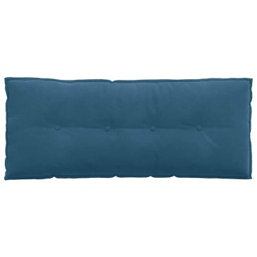 vidaXL Μαξιλάρι Πλάτης Μπλε 120 x 50 cm Υφασμάτινο Κορντουρά