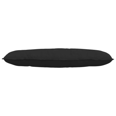 vidaXL Μαξιλάρι Πλάτης Μαύρο 120 x 50 cm Ύφασμα Μικροΐνας