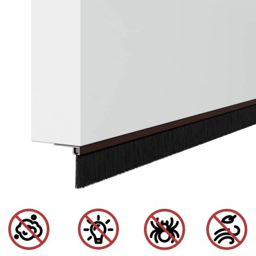 vidaXL Αυτοκόλλητες σφραγίδες πόρτας 2 τμχ. 100 cm Αλουμινένιο Κράμα