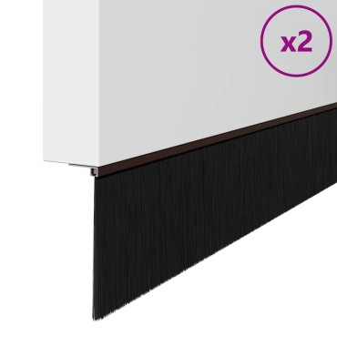 vidaXL Αυτοκόλλητες σφραγίδες πόρτας 2 pcs Καφέ 100 cm