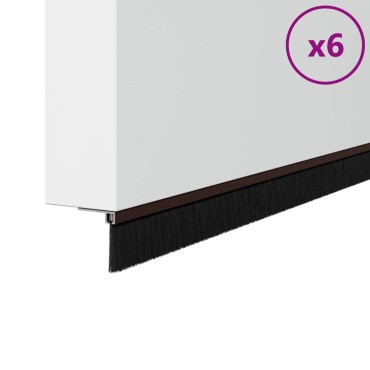 vidaXL Αυτοκόλλητες σφραγίδες πόρτας 6 τμχ. 100 cm Αλουμινένιο Κράμα