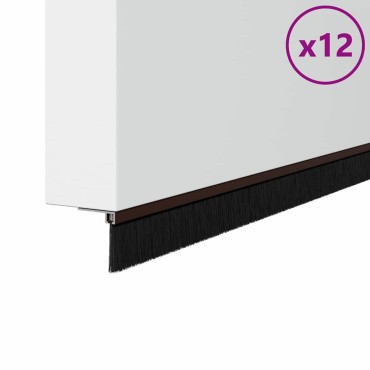 vidaXL Αυτοκόλλητες σφραγίδες πόρτας 12 τμχ. 100 cm Αλουμινένιο Κράμα
