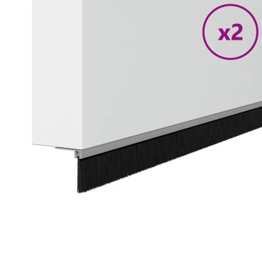 vidaXL Αυτοκόλλητες σφραγίδες πόρτας 2 τμχ. 100 cm Αλουμινένιο Κράμα
