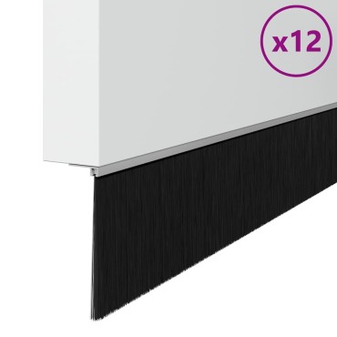vidaXL Αυτοκόλλητες σφραγίδες πόρτας 12 τμχ. 100 cm Αλουμινένιο Κράμα