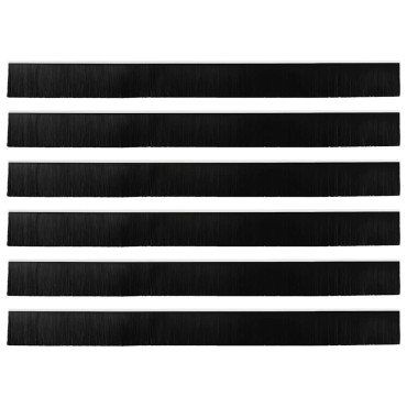 vidaXL Αυτοκόλλητες σφραγίδες πόρτας 6 pcs Λευκό 100 cm