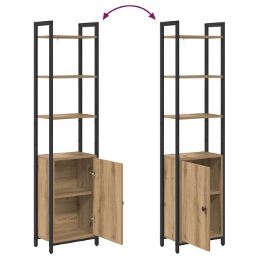 vidaXL Βιβλιοθήκη 6 επιπέδων 40x24x161cm Επεξεργασμένο Ξύλο 1 τεμ.