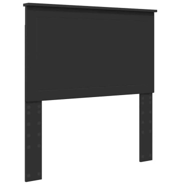 vidaXL Κεφαλάρι Μαύρο Επεξεργασμένο ξύλο 93x7x100cm 1 τεμ.