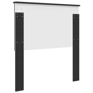 vidaXL Κεφαλάρι Μαύρο Επεξεργασμένο ξύλο 93x7x100cm 1 τεμ.