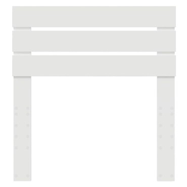 vidaXL Κεφαλάρι Λευκό Επεξεργασμένο ξύλο 93x3x100cm 1 τεμ.