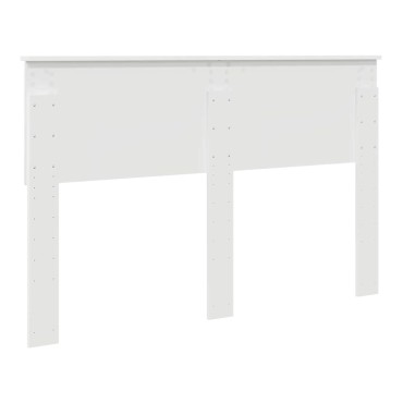 vidaXL Κεφαλάρι Λευκό Επεξεργασμένο ξύλο 153x3x90cm 1 τεμ.