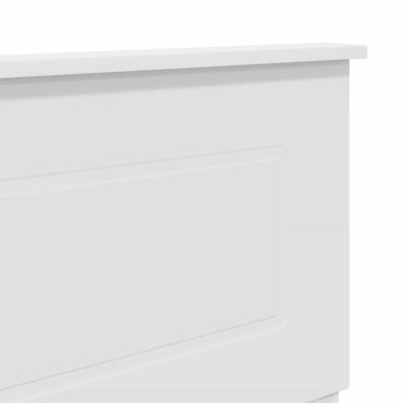 vidaXL Κεφαλάρι Λευκό Επεξεργασμένο ξύλο 153x3x90cm 1 τεμ.
