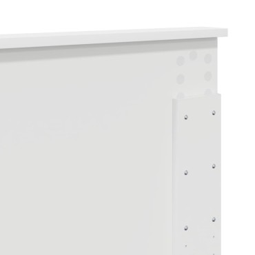 vidaXL Κεφαλάρι Λευκό Επεξεργασμένο ξύλο 153x3x90cm 1 τεμ.
